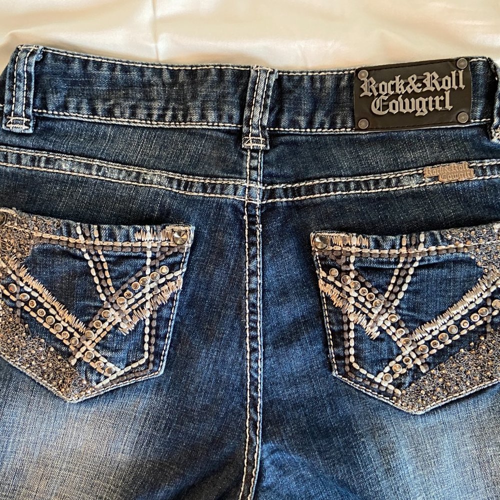 NEW - Women's Rock & Roll Cowgirl Jeans, Size 6, Mid-Rise, Straight Leg, Bootcut